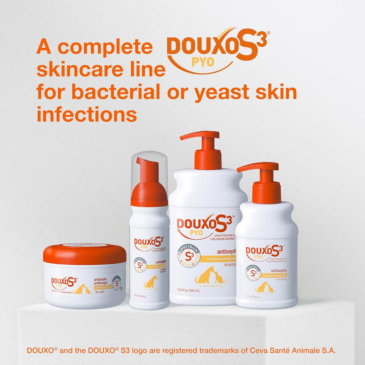Douxo S3 PYO Shampoo 6.7 oz Dog & Cat Antiseptic Itch Relief Skin Care