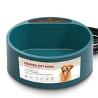 Heated Water Bowl for Dog Cat 74.4OZ Heating Water Dish IP67 Waterproof Thermal Water Bowl Heated Pet Bowl Dog Cat Water Feeder Bowl for Dog Cat Rabbi