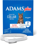 Adams Plus Flea & Tick Collar for Cats Water-Resistant Up to 7 Months Protection 3PCK