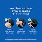 Adams Flea & Tick Collar for Dogs & Puppies Flea Collar Protection 4 Count