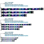 Plastic Clip Collar - Laser Eye Cats in Space