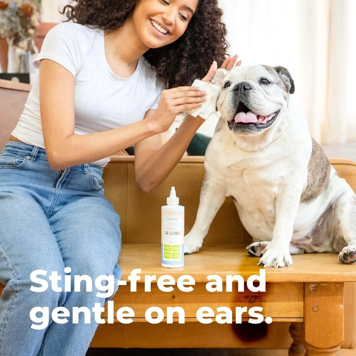 Oxyfresh Advanced Pet Ear Cleaner for Dogs & Cats Sting-Free 8 oz