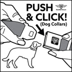 Dog Bone Seatbelt Buckle Collar - Laser Eye Cats in Space