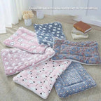 Flannel Pet Sleeping Mat & Dog Bed – Soft, Washable, and Durable
