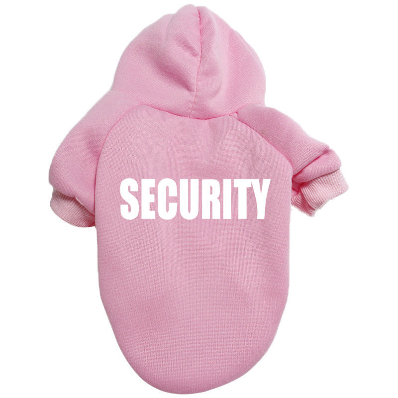 Solid Color Simple Warm Printed Pet Clothes