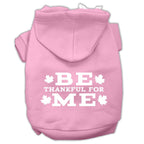 Thanksgiving Pet Dog & Cat Hoodie Screen Printed, "Be Thankful for Me"