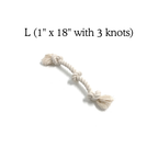 Boba & Vespa 100% Organic Cotton Rope Dog Toy - 5 Sizes
