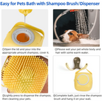 Pet Silicone Shampoo Bath Brush Massage Rubber Comb Bathing Shampoo Colorful Massager For Dogs