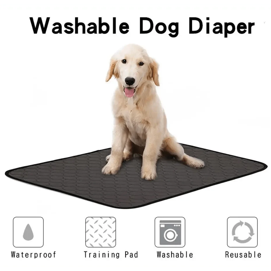 Reuseable Dog Pee Pads Dog Diapers Puppy Waterproof Mat For Pets - Washable Training Pads for Dogs Cats Rabbit